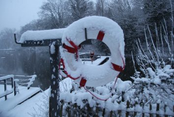 Margaret Dickenson At The Mixed Pond Mixed Pond Snow Feb 2009 Jpg